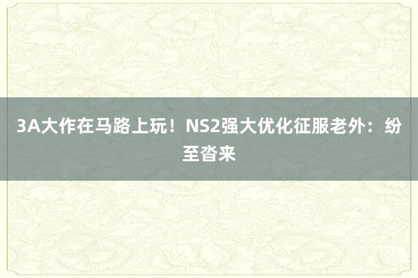 3A大作在马路上玩！NS2强大优化征服老外：纷至沓来