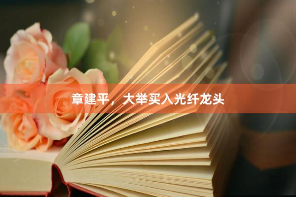 章建平，大举买入光纤龙头
